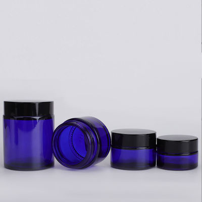 5g 10g 15g 20g 30g 50g 100g Black Clear Amber Purple Glass Cream Jar With Plastic Cap