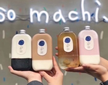 Plastic Milk Tea Machi Pet Bottle 8.8oz 14.1oz