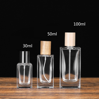 Empty Square 0.5oz Portable Refillable Perfume Bottle Bayonet Recycle