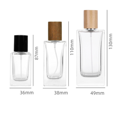 Empty Square 0.5oz Portable Refillable Perfume Bottle Bayonet Recycle