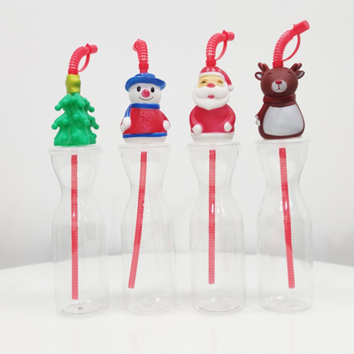 ODM Christmas Decoration Plastic Beverage Bottles Snowman AZO Free 17oz