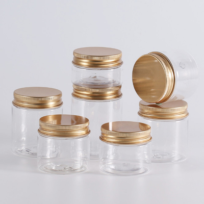 2.3 Inch Dia PET Peanut Butter Plastic Container Jars 2oz With Leakproof Gasket