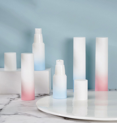 Frosted Airless Lotion Spray Plastic Cosmetic Containers Gradient 50g 3.3*14.5cm