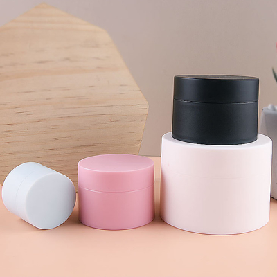 PP Cream Plastic Cosmetic Containers 4 Oz Double Wall Jars 7.4*5.1cm