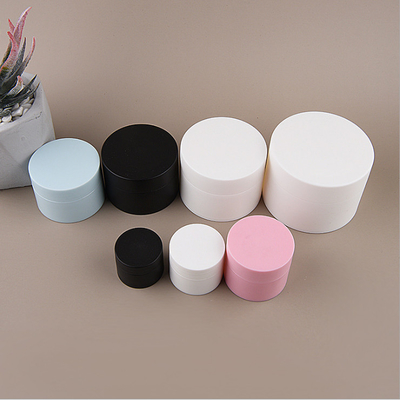 PP Cream Plastic Cosmetic Containers 4 Oz Double Wall Jars 7.4*5.1cm