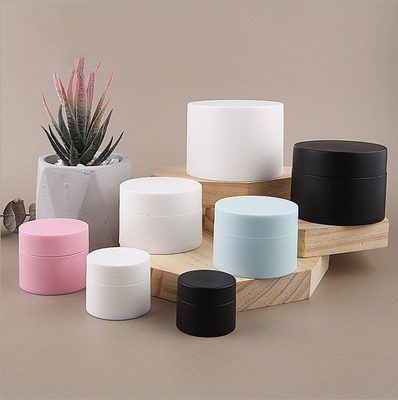 PP Cream Plastic Cosmetic Containers 4 Oz Double Wall Jars 7.4*5.1cm