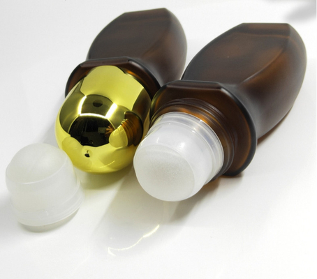 H6.85in D2.68in Glass Cosmetic Containers Round Octagonal Perfume Roller Bottles