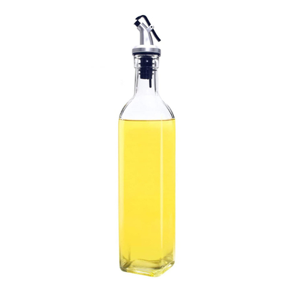 350ml 500ml Thickened Crystal Glass Bottles Olive Oil And Vinegar Dispenser Set