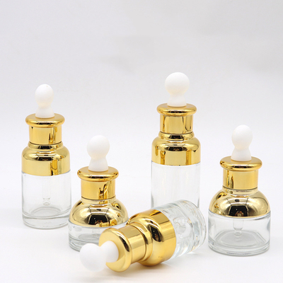 Glass Cosmetic Containers 20ml 30ml Glass Dropper Bottle For Essential Oil