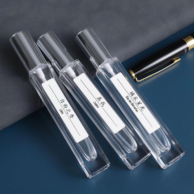 18*106mm Glass Cosmetic Containers 10ml Spray Perfume Bottles TUV Lightweight