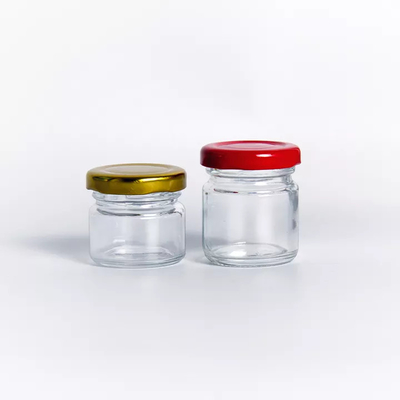 Durable Bird Nest Cylinder Glass Storage Bottles 35ml 1.2oz Adding Tags