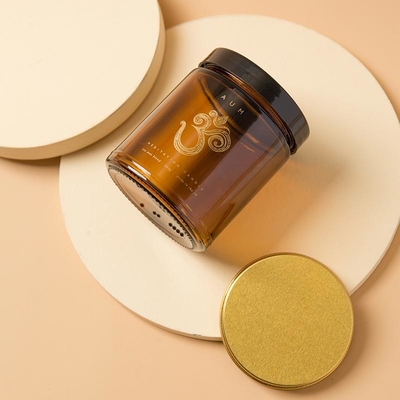 Glass Cosmetic Containers 4oz 8oz 16oz Clear Amber Straight Side Glass Jar with lid