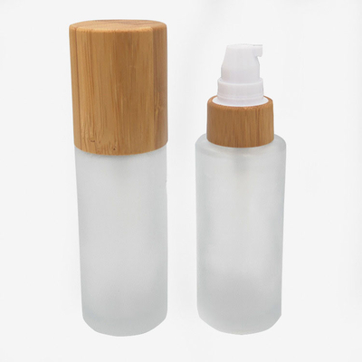 Frosted Glass Cream Biodegradable Cosmetic Jars 0.35oz To 3.5oz Sprayer Pump