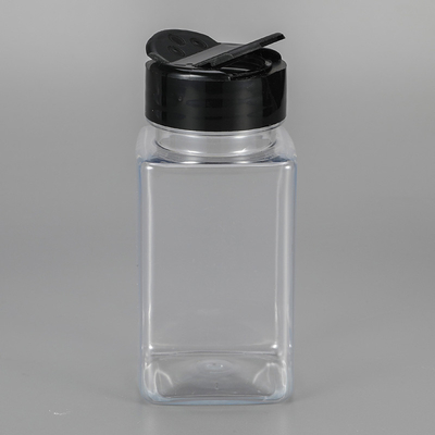 120ml Plastic Seasoning Bottle With Shaker Lids Square Plastic Spice Container