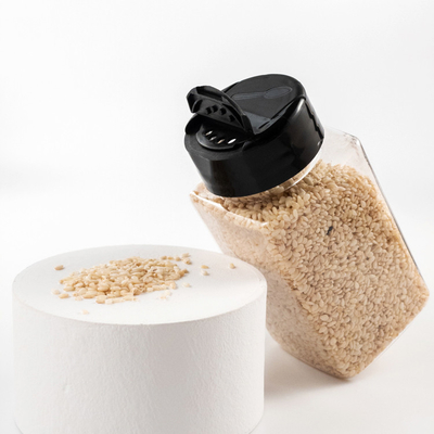 120ml Plastic Seasoning Bottle With Shaker Lids Square Plastic Spice Container