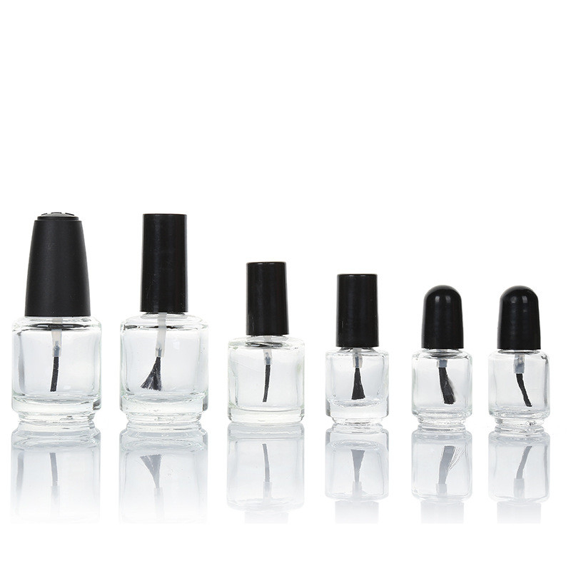 OEM Empty UV Gel Nail Polish Bottle 5ml 15ml With Brush Screen Printing