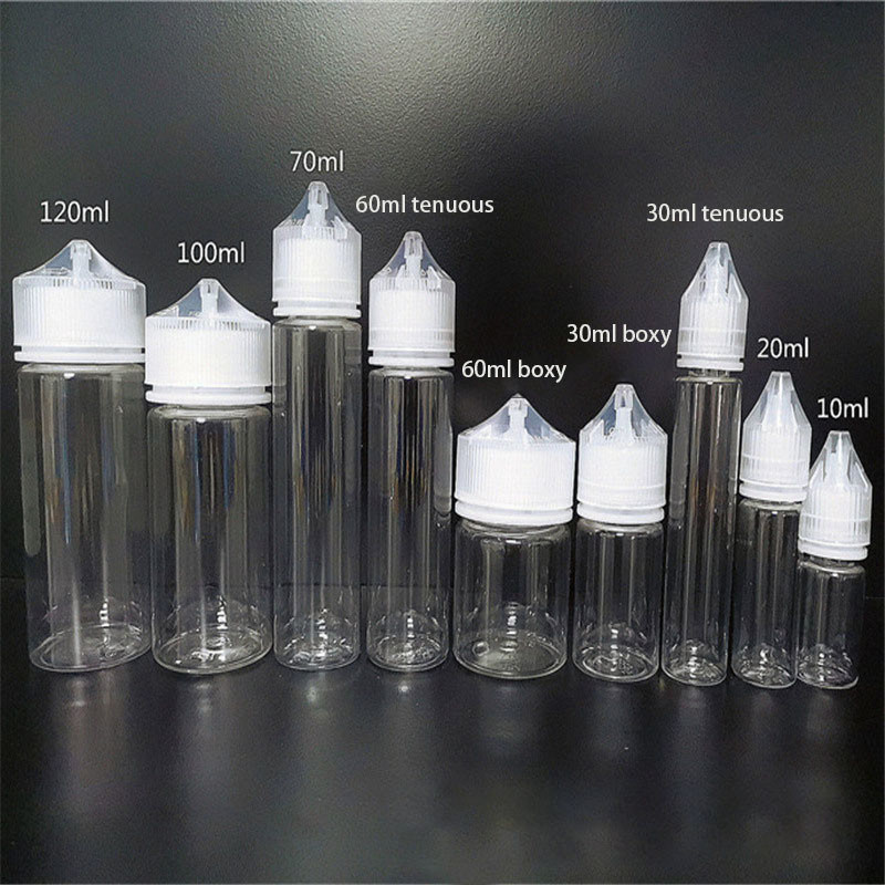 Cigarette Oil Dropper Plastic Cosmetic Containers 50ml 60ml