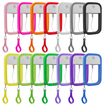 جودة مطهر الكحول نوع البطاقة زجاجة رذاذ صغيرة سلسلة المفاتيح PET 2 سم سميكة مصنع